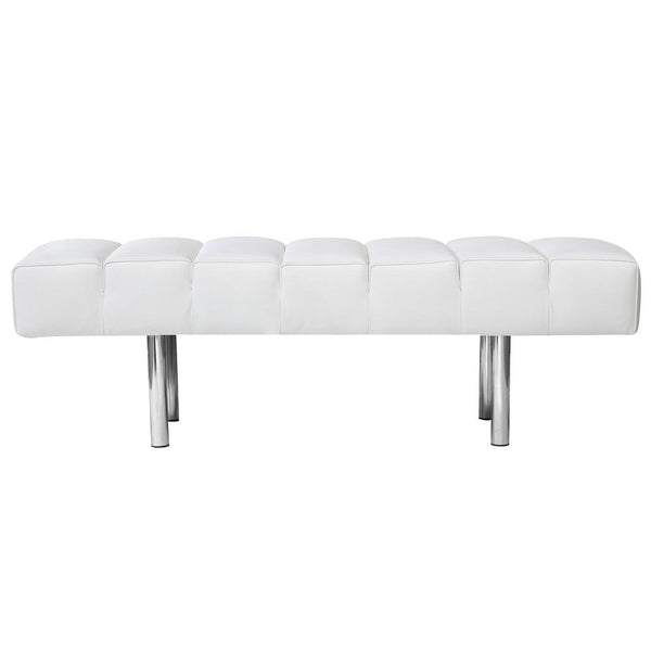 Fine Mod Imports Classic Leather Bench 2 Seater | Stools & Benches | Modishstore-8