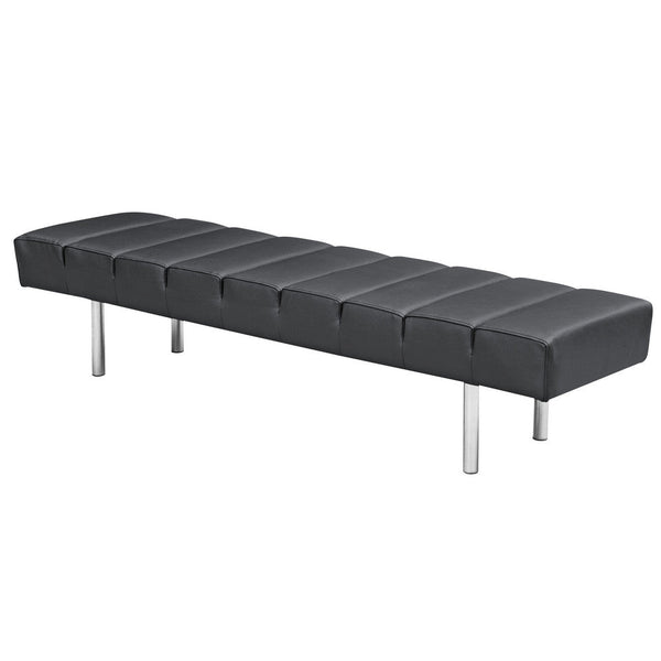 Fine Mod Imports Classic Leather Bench 3 Seater | Stools & Benches | Modishstore-2