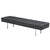 Fine Mod Imports Classic Leather Bench 3 Seater | Stools & Benches | Modishstore-2