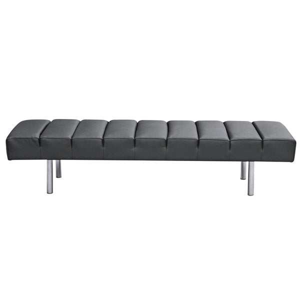 Fine Mod Imports Classic Leather Bench 3 Seater | Stools & Benches | Modishstore-4
