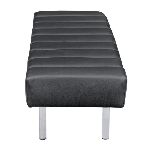 Fine Mod Imports Classic Leather Bench 3 Seater | Stools & Benches | Modishstore-5