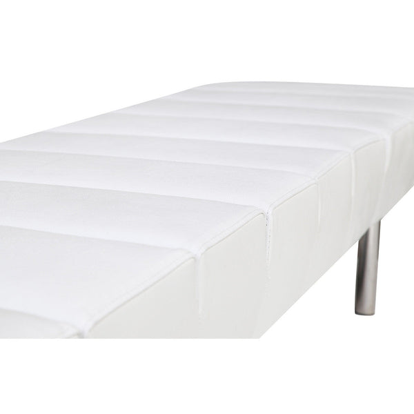 Fine Mod Imports Classic Leather Bench 3 Seater | Stools & Benches | Modishstore-10