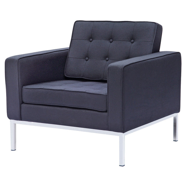 Fine Mod Imports Button Arm Chair in Wool | Armchairs | Modishstore-8