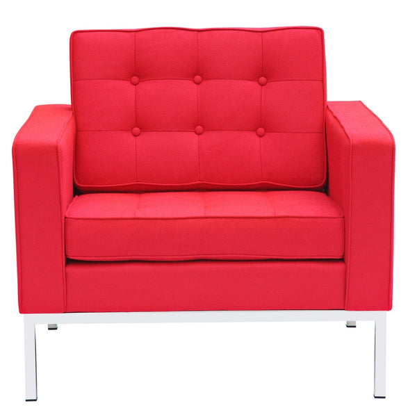 Fine Mod Imports Button Arm Chair in Wool | Armchairs | Modishstore-16