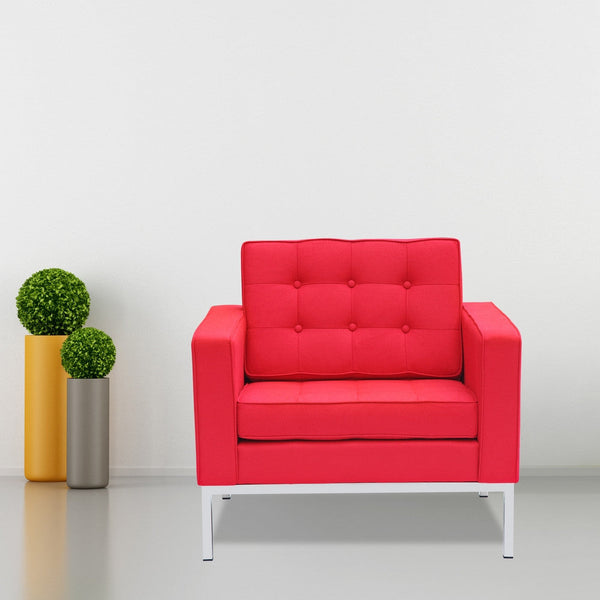 Fine Mod Imports Button Arm Chair in Wool | Armchairs | Modishstore-17