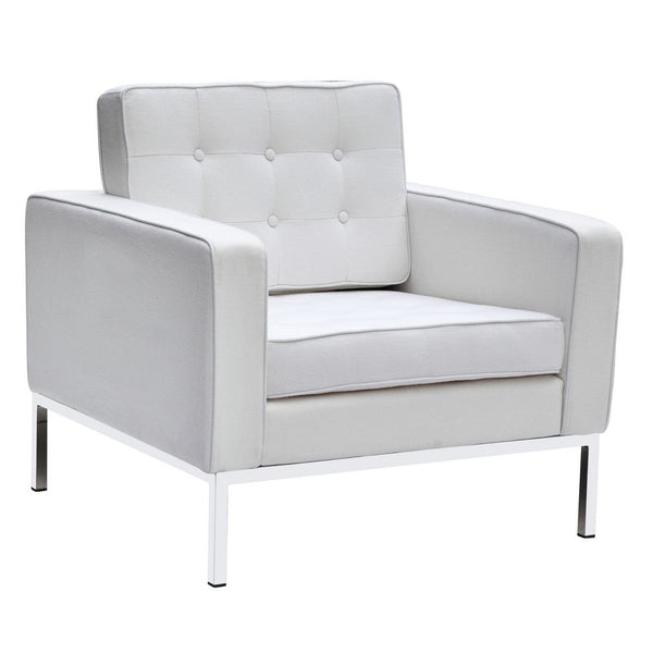 Fine Mod Imports Button Arm Chair in Wool | Armchairs | Modishstore-5