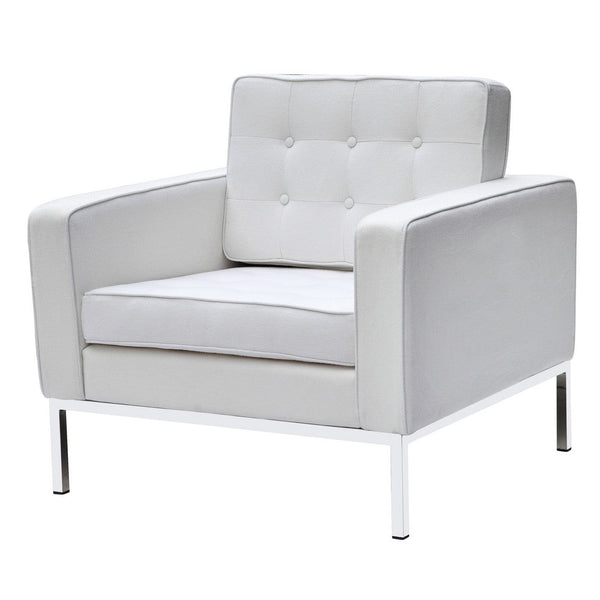 Fine Mod Imports Button Arm Chair in Wool | Armchairs | Modishstore-20