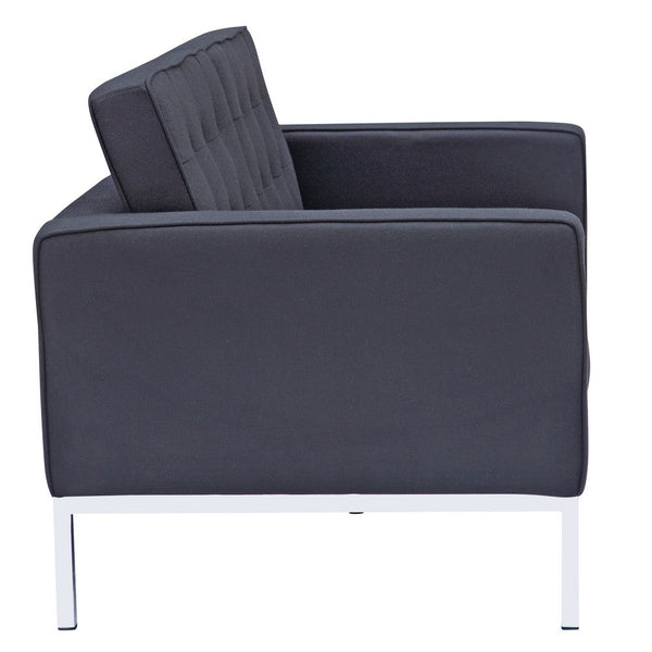 Fine Mod Imports Button Loveseat in Wool | Loveseats | Modishstore-6