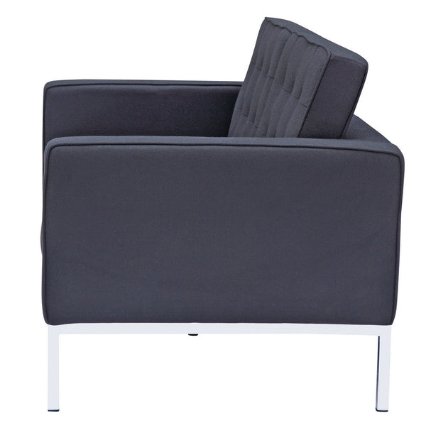 Fine Mod Imports Button Loveseat in Wool | Loveseats | Modishstore-7