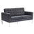 Fine Mod Imports Button Loveseat in Wool | Loveseats | Modishstore-3