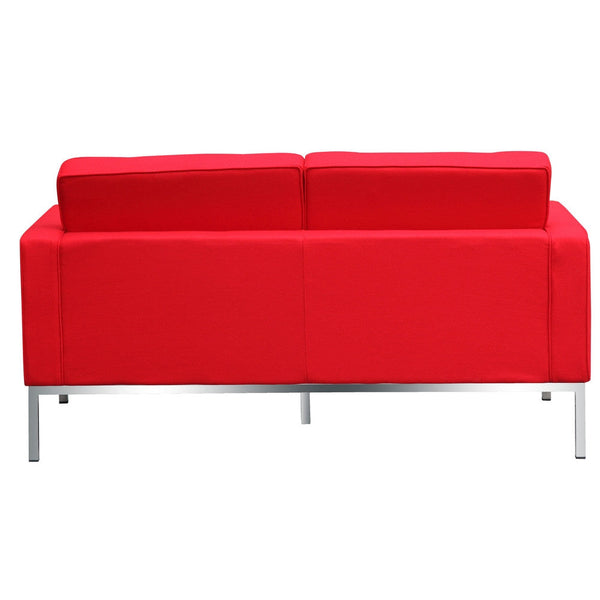 Fine Mod Imports Button Loveseat in Wool | Loveseats | Modishstore-15