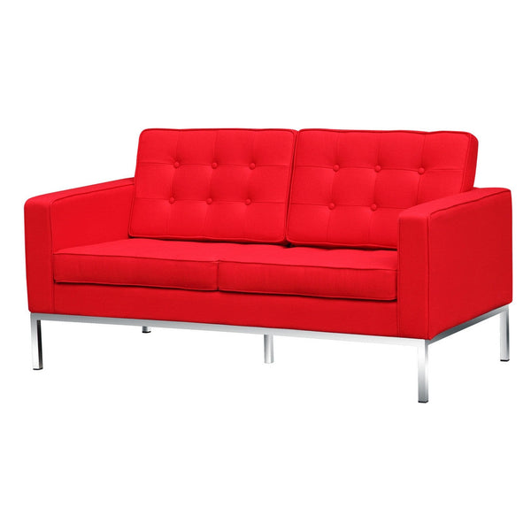 Fine Mod Imports Button Loveseat in Wool | Loveseats | Modishstore-17