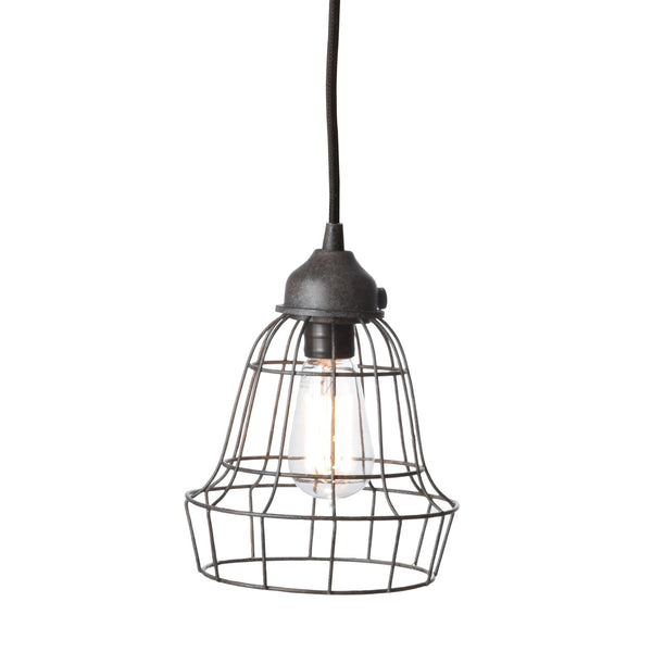 Dimond Home Wire Barrel 1 Light Pendant In Brown | Modishstore | Pendant Lamps