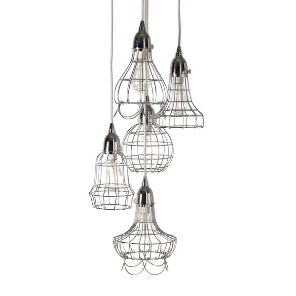 Dimond Home Silver Wire 5 Light Pendant | Modishstore | Pendant Lamps