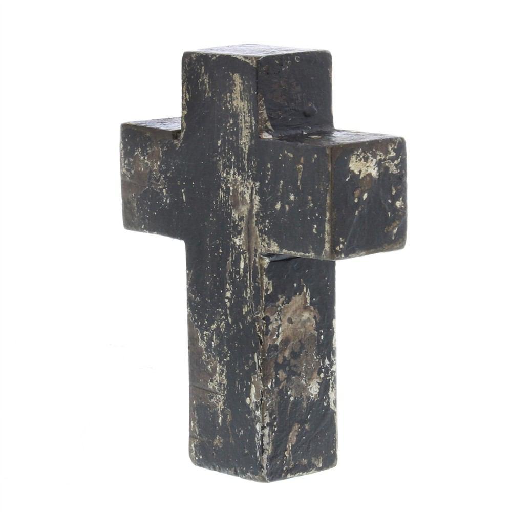 HomArt Wood Painted Cross - Black-3