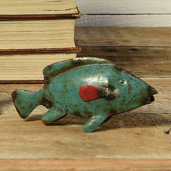 HomArt Metal Fish - Assorted Colors - Set of 12-18