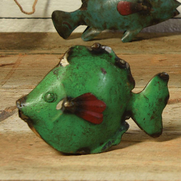 HomArt Metal Fish - Assorted Colors - Set of 12 - Feature Image | Modishstore | Animals & Pets