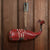HomArt Reclaimed Metal Whale Ornament - Red - Set of 4 - Feature Image | Modishstore | Holiday