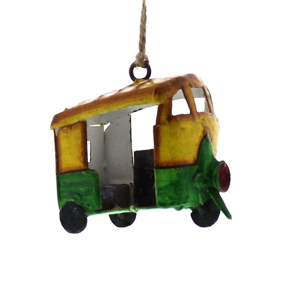 HomArt Painted Metal Tuk-Tuk Ornament - Set of 4-2
