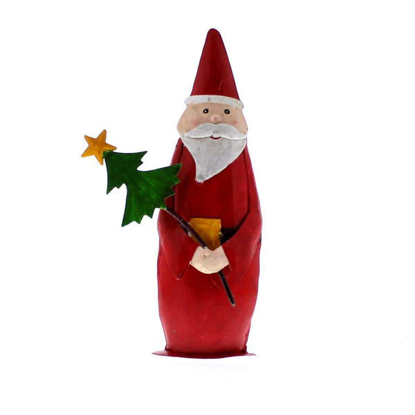 HomArt Painted Metal Santa Trio - Set of 3 - 23080-0-3