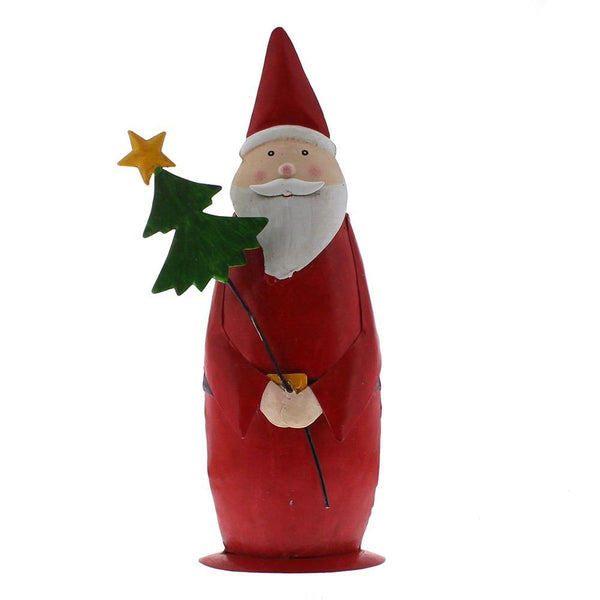 HomArt Painted Metal Santa Trio - Set of 3 - 23081-0-3