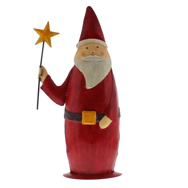 HomArt Painted Metal Santa Trio - Set of 3 - 23081-0-4