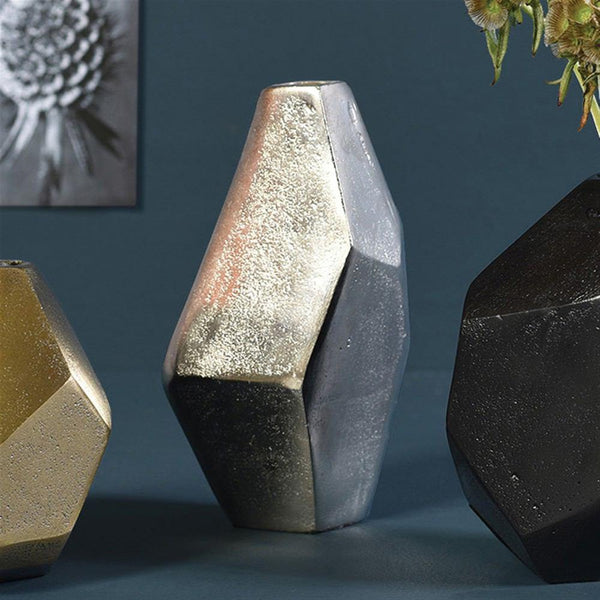 HomArt Liv Faceted Vase - Set of 2-5