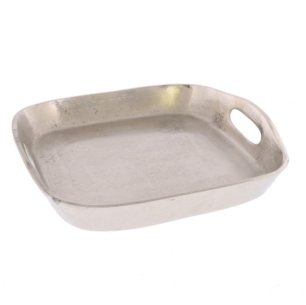 HomArt Mackenzie Square Tray - Med - Nickel-6
