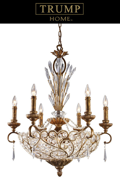 ELK Lighting Senecal 12 Light Chandelier - 2404/6+6 | Modishstore | Chandeliers