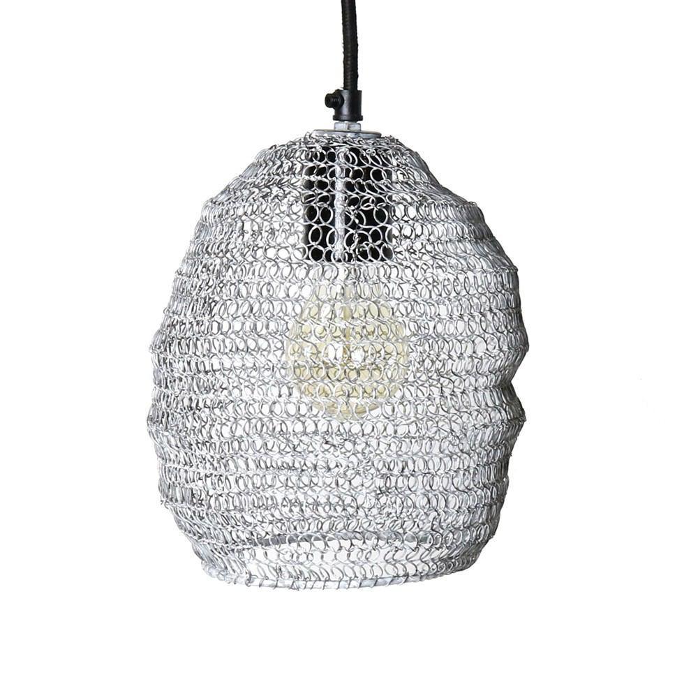 HomArt Bristol Looped Wire Pendant - Distressed Grey-3