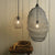 HomArt Bristol Looped Wire Pendant - Distressed Grey | Modishstore | Pendant Lamps