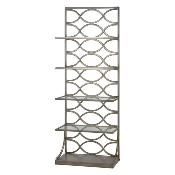 Uttermost Lashaya Etagere Silver | Modishstore | Shelves & Shelving Units-2