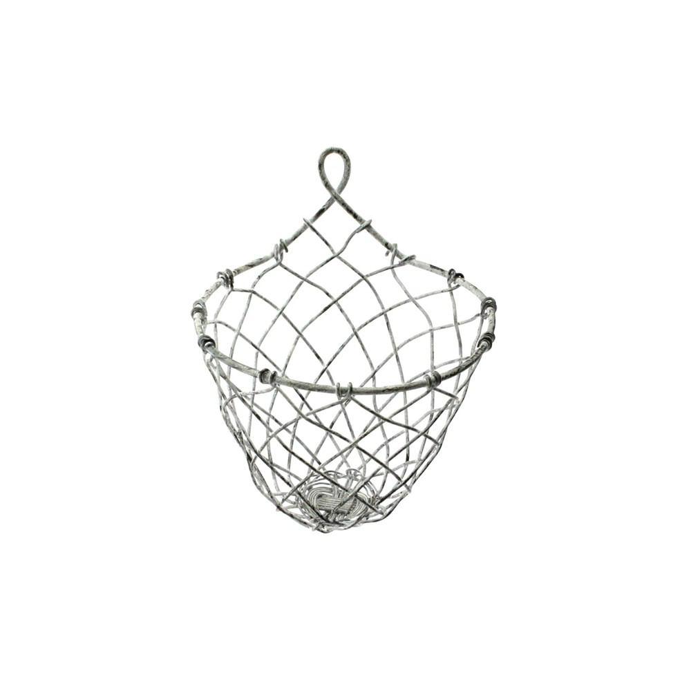 HomArt Otis Wire Wall Basket - Zinc Whitewash - Small-3