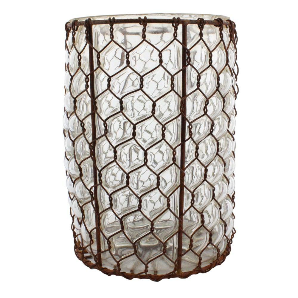 HomArt Vallarta Glass Vase - Rust - Feature Image-2
