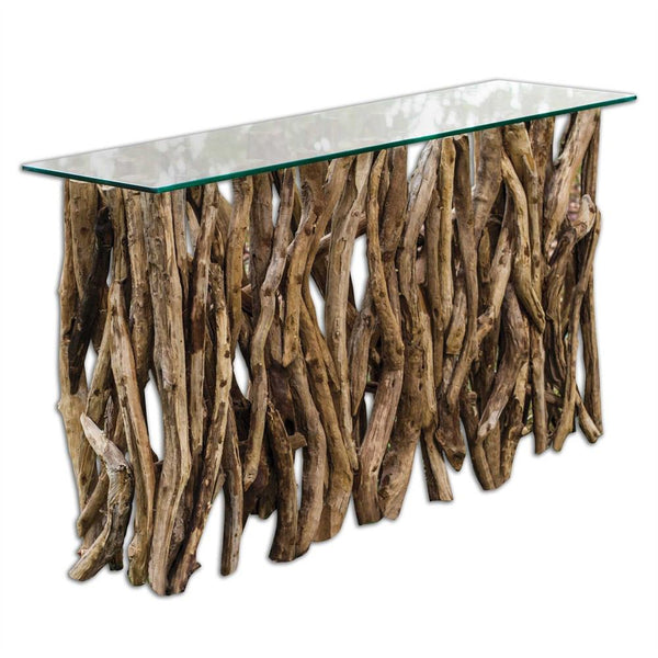 Uttermost Teak Wood Console | Modishstore | Console Tables-2