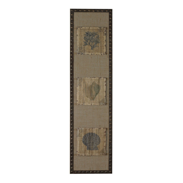 ELK Lighting Coastal Hand Painted Tiles On Linen Wall Art, ELK Lighting, - Modish Store | Modishstore | Wall Art