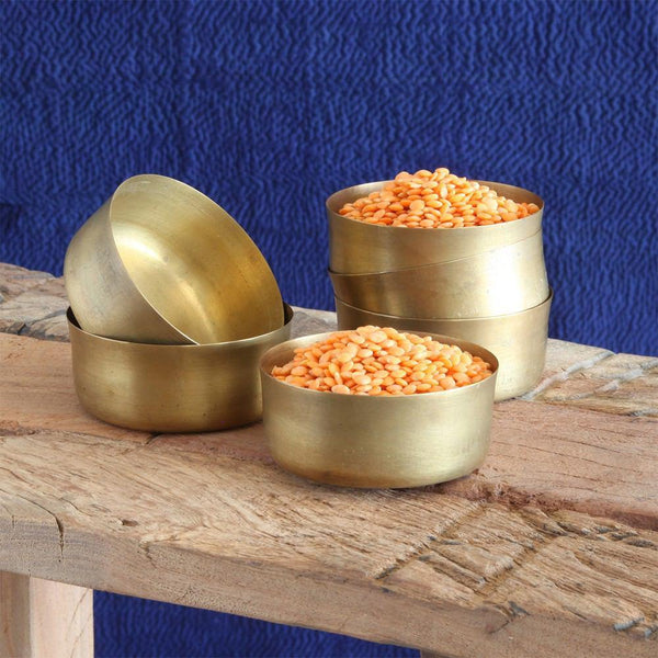 HomArt Dahl Brass Bowl - Set of 12-4