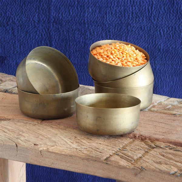 HomArt Dahl Brass Bowl - Set of 12-5