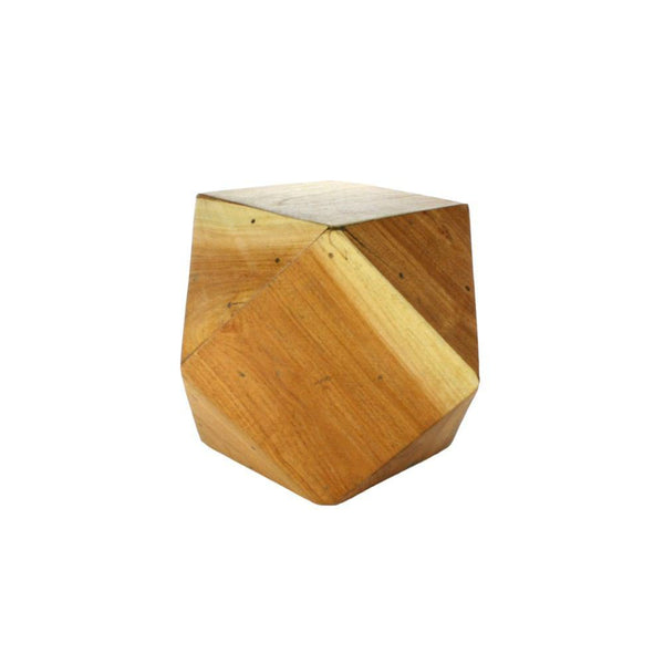 HomArt Icosahedron Wood Block - Natural - Small-3