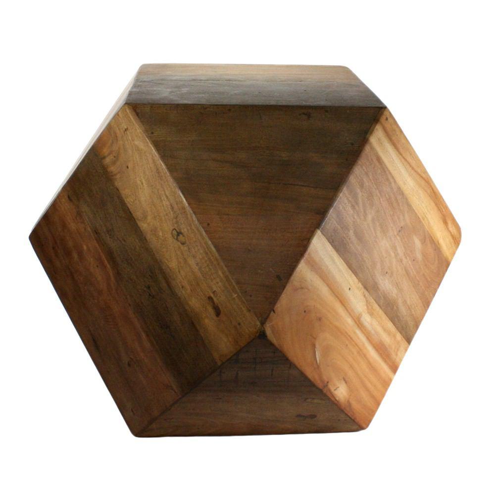 HomArt Icosahedron Wood Block - Natural - Feature Image-2