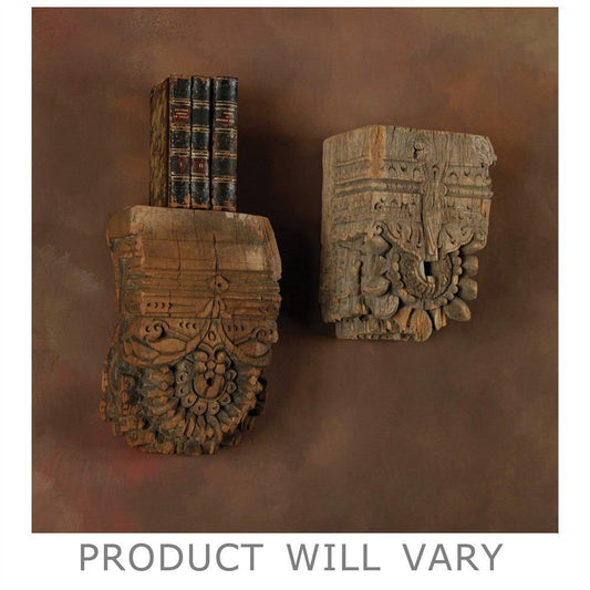 HomArt Bombay Corbel Wall Sconce - Reclaimed Wood - Natural - Feature Image | Modishstore | Wall Lamps