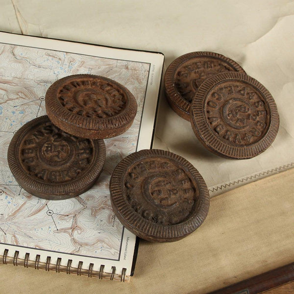 HomArt Market Iron Weight - Set of 6 - Feature Image | Modishstore | Office Accessories