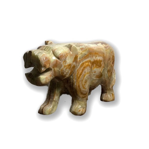 Onyx Hippopotamus Figurine-hand carved-4
