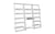 Accentuations by Manhattan Comfort 3 Piece Carpina Home Floating Ladder Shelf Office Desk | Desks | Modishstore-2
