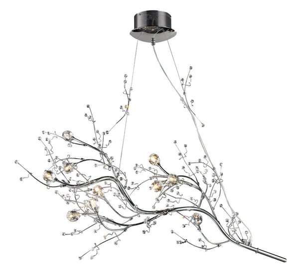 ELK Lighting Viviana 10-Light Chandelier In Chrome - 30032/10 | Modishstore | Chandeliers