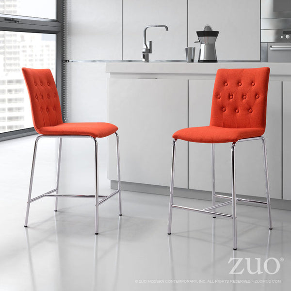 Zuo Uppsala Counter Chair - Set Of 2 | Counter Stools | Modishstore