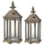 A&B Home Graca Temple Garden Candle Lanterns - Set Of 2