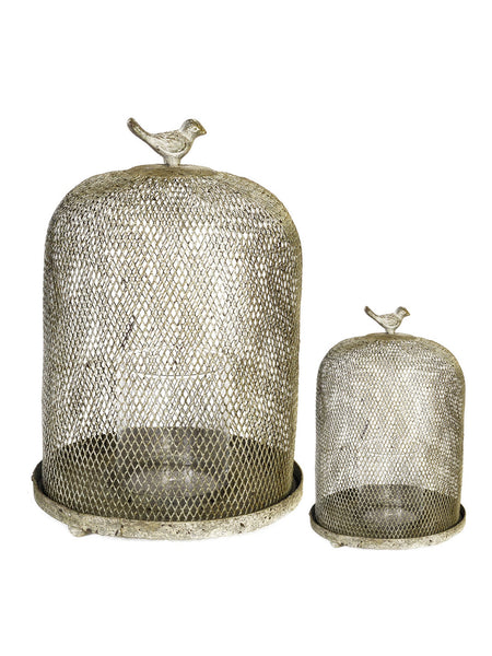 A&B Home Ophira Golden Sparrow Mesh Candle Holders - 2Pc/Box - Set Of 2