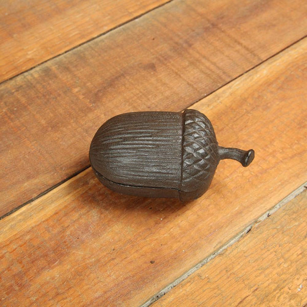 HomArt Acorn Box - Cast Iron - Brown - Set of 4-5