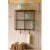 Kalalou Wire Mesh Four Cubbies With Wooden Top-2